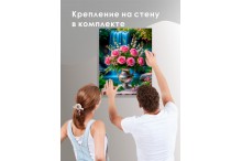 Цветы у водопада на подрамнике (Фото 2)